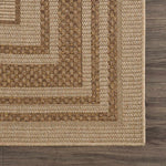 Isoko Bordered Faux Jute Outdoor Rug