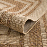 Isoko Bordered Faux Jute Outdoor Rug