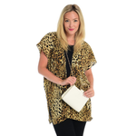 Kendall & James Printed Cover-up Kimono & Fashion Bag 2-Piece Set
