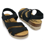 Plakton Comodoro Leather Wedge Sandals