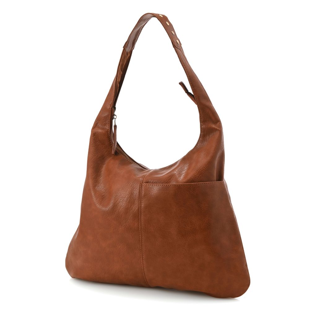 Joy Susan Harley Faux Leather Studded Hobo Bag