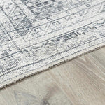 Barny Gray Blue Washable Rug - Clearance