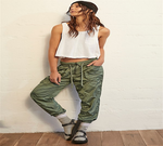 Free People Women's Tell Me About It Pants Green Size Small