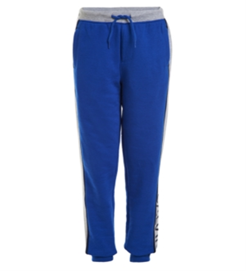 Calvin Klein Big Boy's Rugby Side Stripe Fleece Joggers Blue Size 10-12M