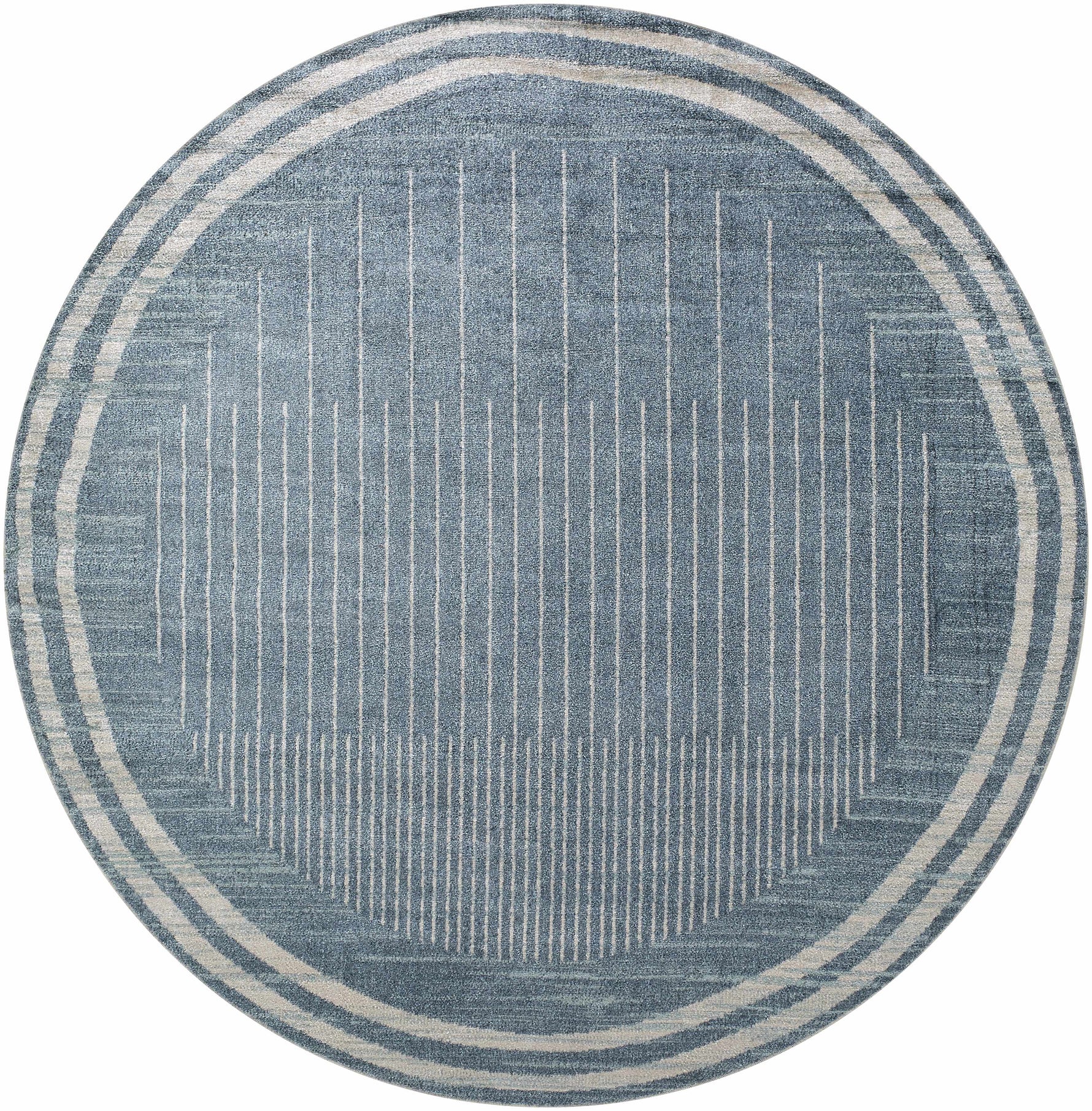 Thad Blue Washable Area Rug - Clearance