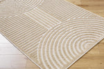 Deron Beige Washable Area Rug