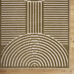 Deron Khaki Washable Area Rug