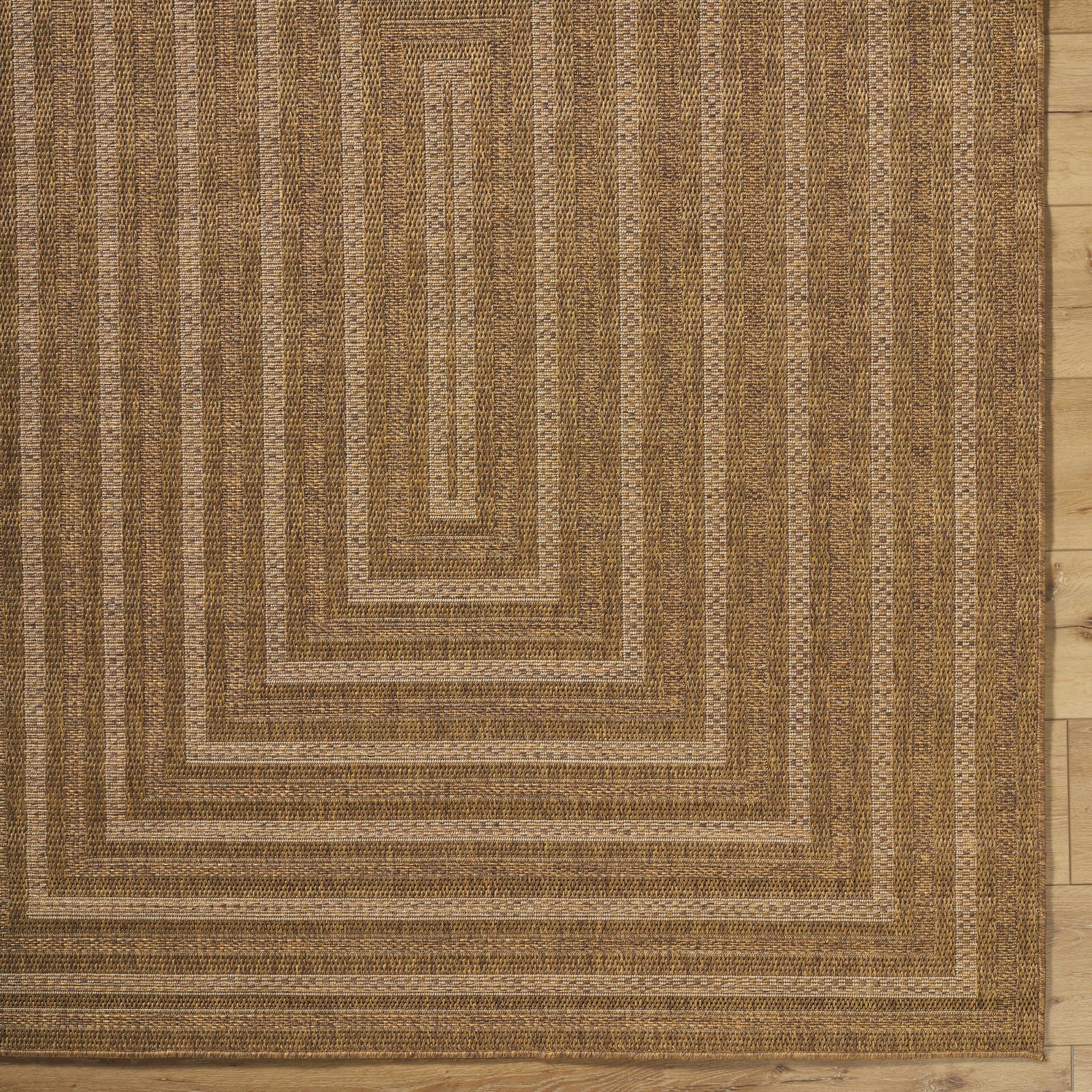 Dyami Flatweave Faux Jute Outdoor Rug