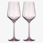 Tonal Stemmed Wine Glassware, Smoke Grey, Set of 2