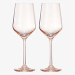 Tonal Stemmed Wine Glassware, Tan, Set of 2