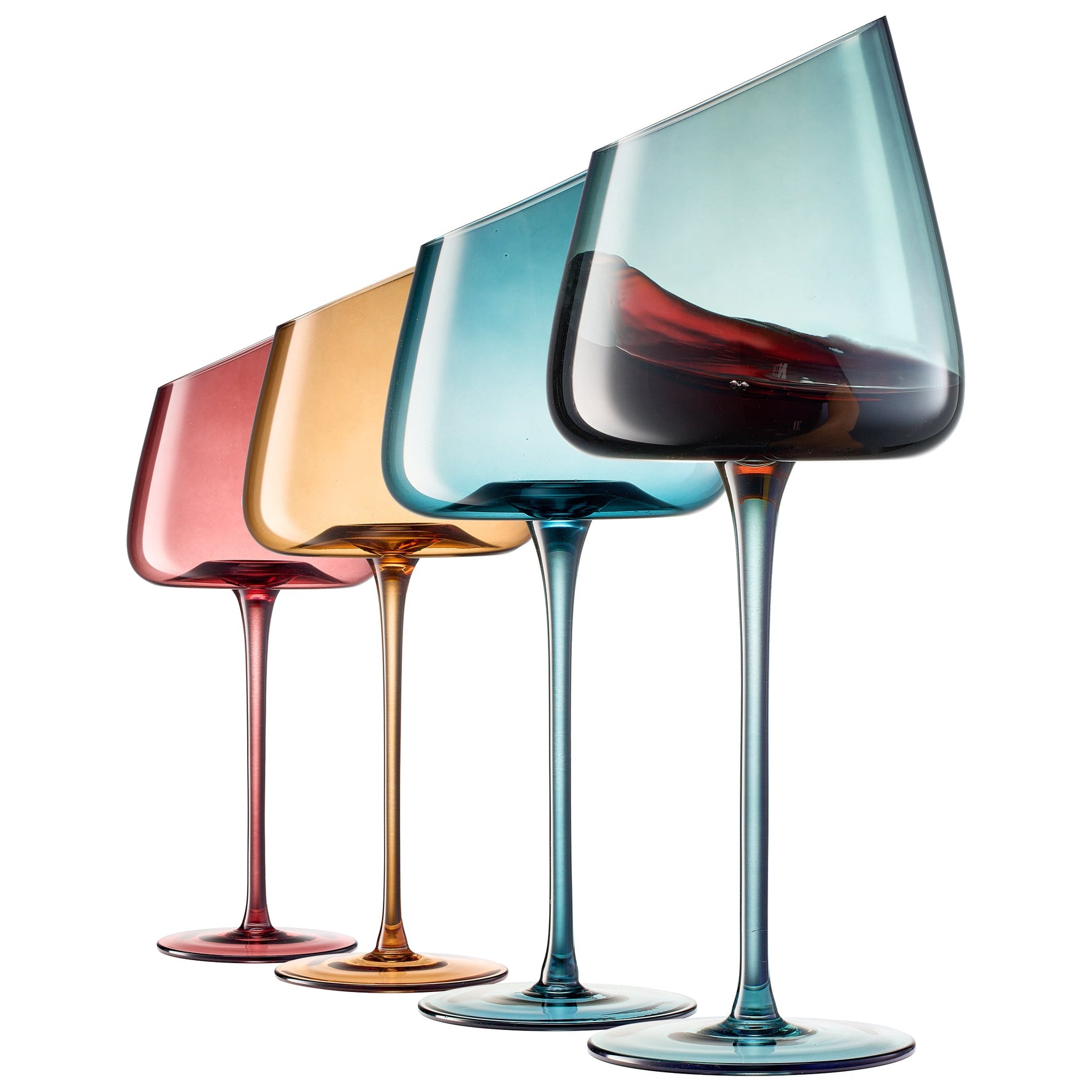 Tonal Stemmed Wine Glassware, Set of 6