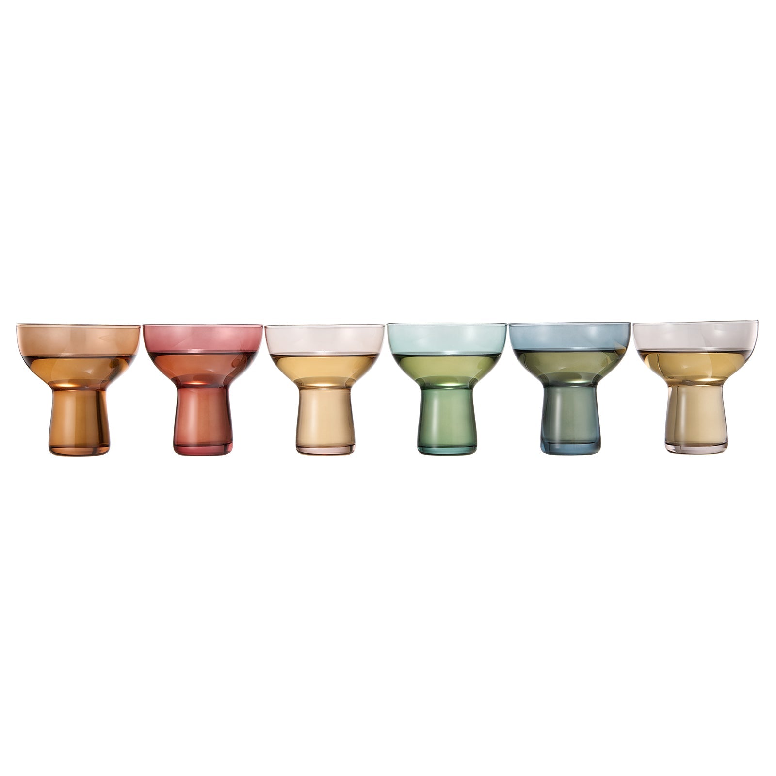 Tonal Margarita Cocktail Glassware, Set of 6