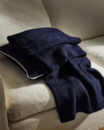 Cloud Silque Throw Pillow with Piping