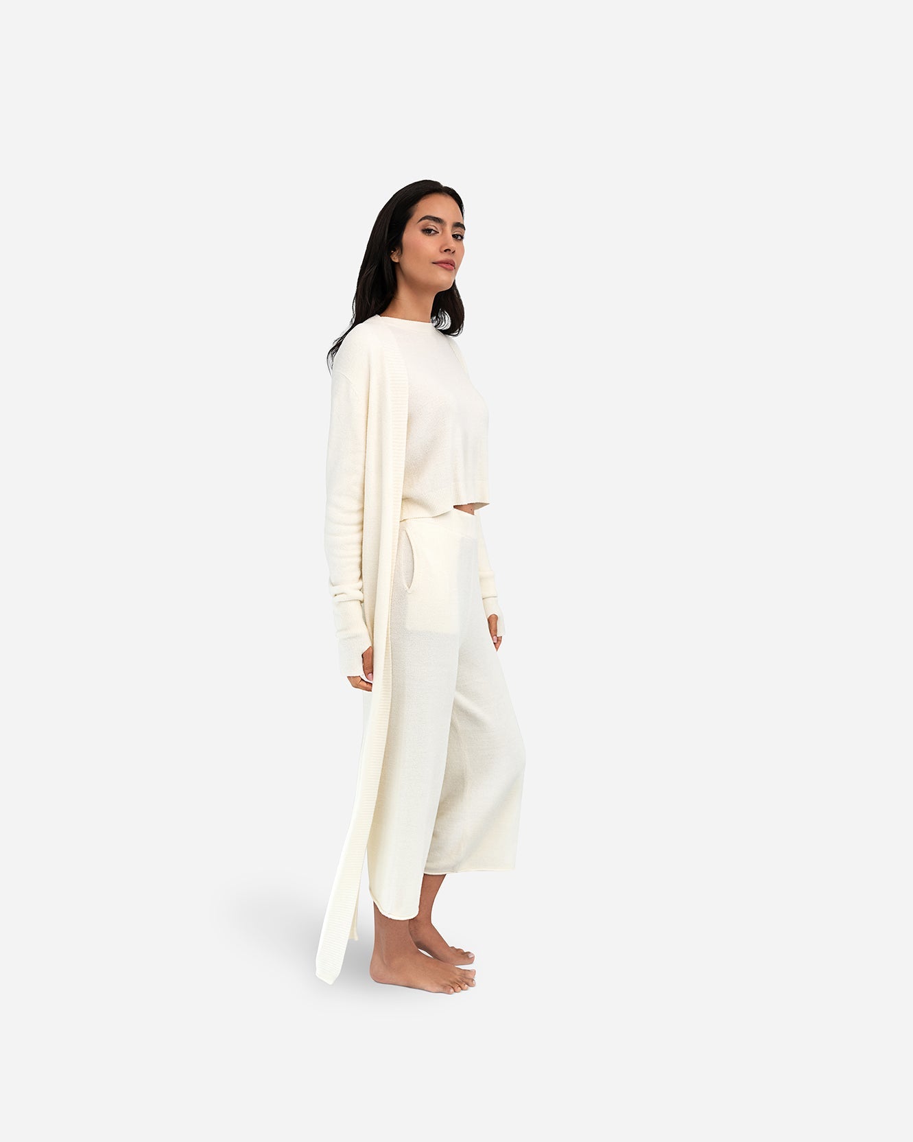 Cloud Cool Light Cropped Sweater