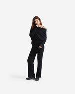 Cloud Knit Asymmetrical Long Sleeve Top
