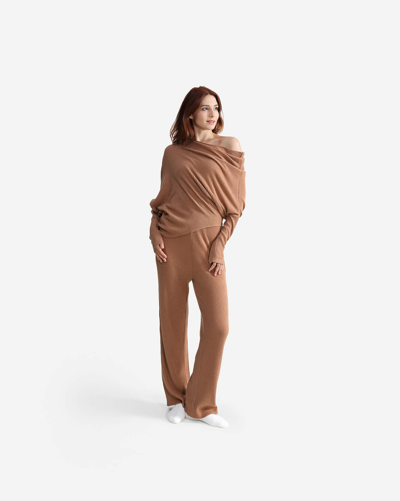 Cloud Knit Wide Leg Pants