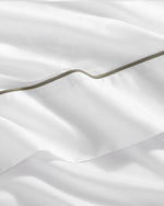 Lumière Luxe Top Sheet with Piping