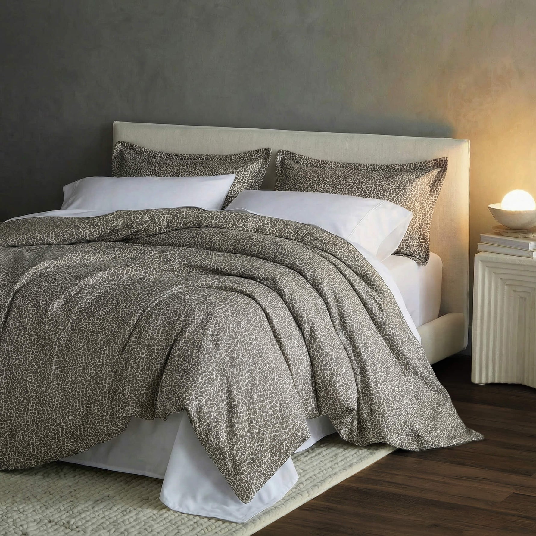 Silky Lyocell Leopard Print Duvet Cover | Last Chance