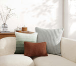 Snug Striped Euro Pillow