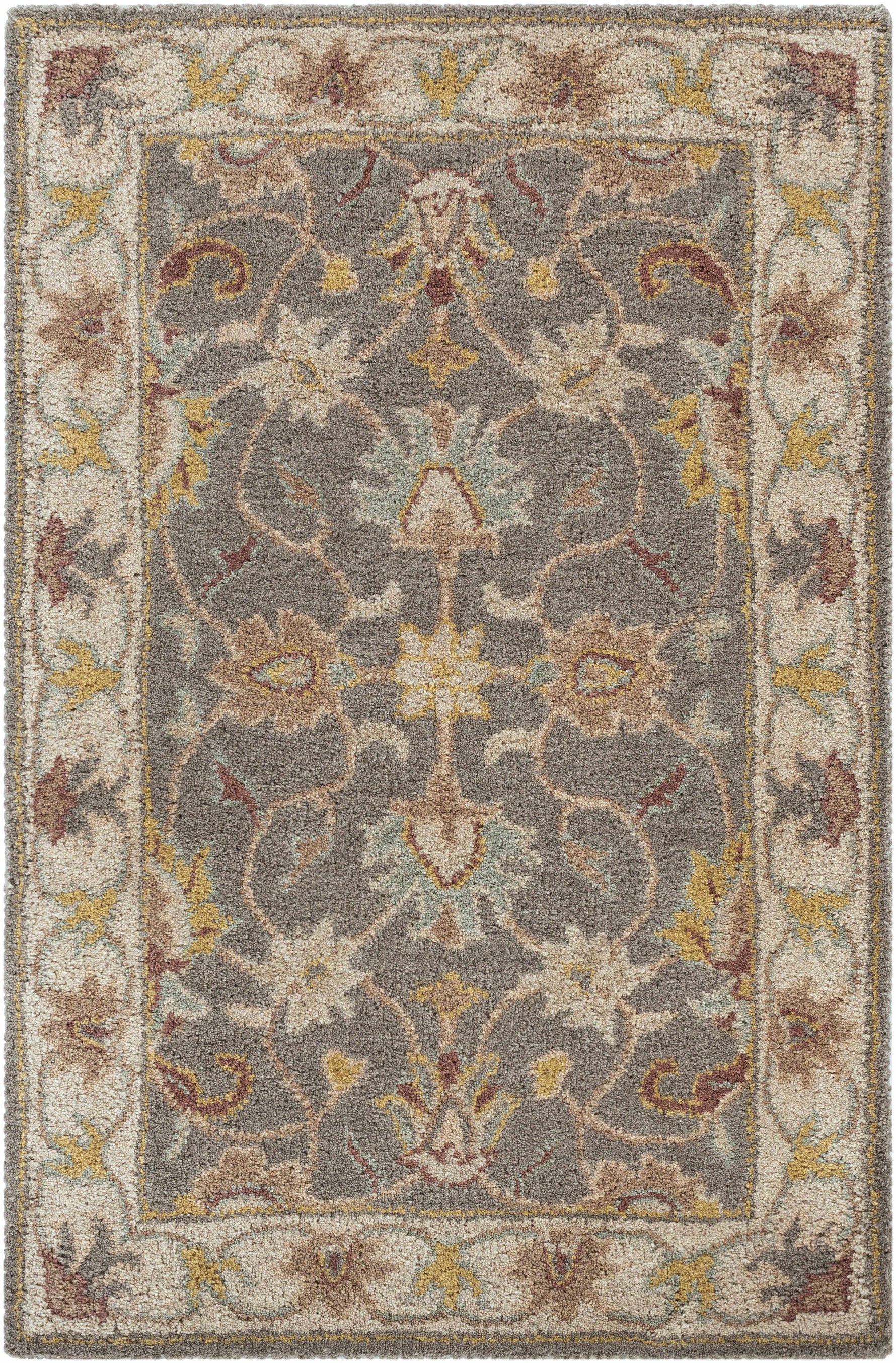 Cherryfield Hand Tufted Taupe Wool Rug