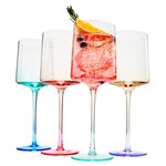 Alba Stemmed Wine Glassware, Set of 4
