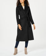 Forecaster Women's Belted Maxi Walker Coat Black Size 0