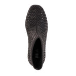 Mia Women's Piana Block-Heel Rhinestone Knit Booties - Black