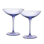 Corso Champagne Coupe Cocktail Glassware, Set of 2, Purple