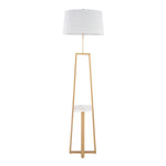 Cosmo Shelf Contemporary Glam Floor Lamp