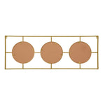 3 Mirror Piece Wall Mirror in Rectangular Frame