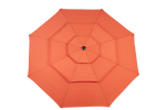 Aluminium 10ft 3-Tier Auto-Tilt Outdoor Patio Umbrella - Orange