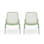 Outdoor Iron Chair With Mesh Design