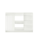 Bookshelf And Toy Storage, 3 Tier Montessori Bookcase With Stuffed Animal Organizer - White