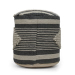 Diamond Handcrafted Cylindrical Pouf
