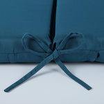 Outdoor Lounge Chair Cushion Set - Lake Blue Polyester, UV & Fade Resistant, 2PCS