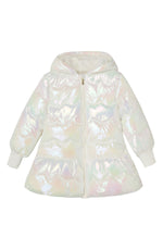 Habitual Girl Kids' Shiny Puffer Jacket in Multi, Size 6X