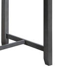 Graham 36' 3-Piece Gray Finish Small Space Counter Height Dining Table with Shelves and 2 Chairs