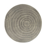 Hollow Side Table Wood-Like Texture Grey