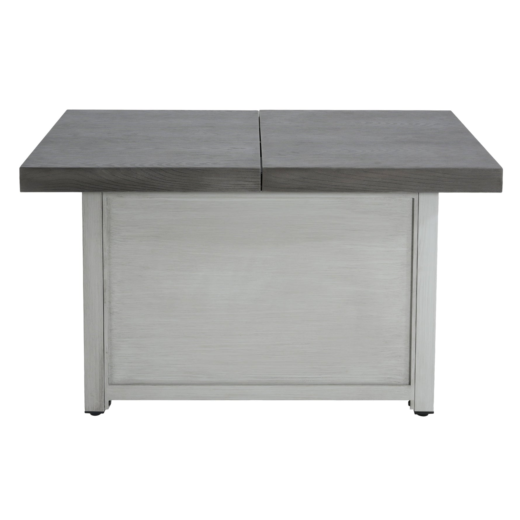 Extendable Rectangle Aluminum Alloy Fire Pit Table, 50,000 BTU