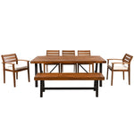 GO Outdoor Wood Dining Set For 7-8 Persons