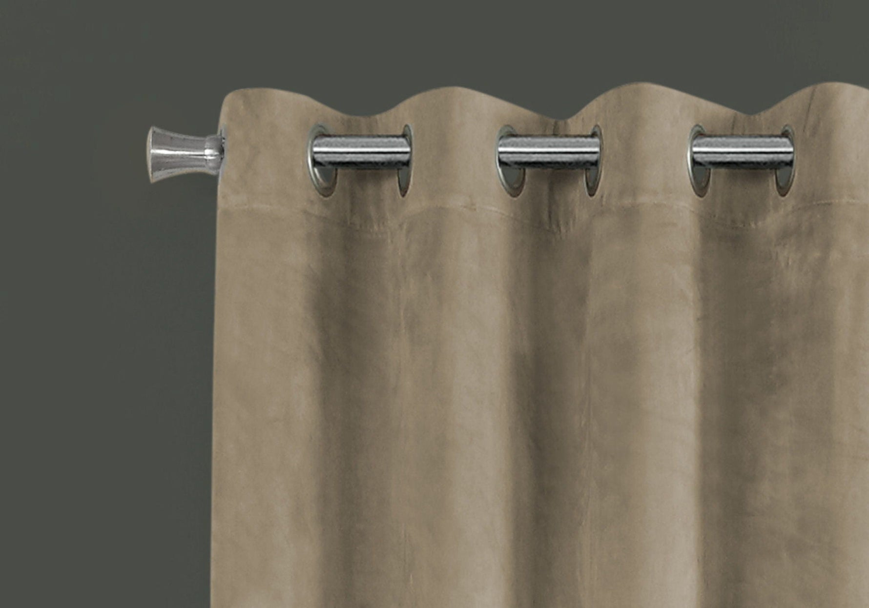 2 Pieces Set Room Darkening Curtain Panels with Grommet