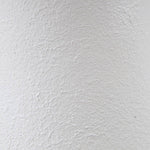 Textured Ceramic Table Lamp with Fluted Fabric Shade - White