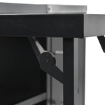 K&K 72.4' Large Grill Table for Big Green Egg