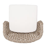 Outdoor Acacia Wood Bar Stools with Cushions (Set of 4)