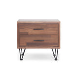 Deoss Walnut Finish Accent Table