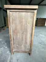 Rustic Natural Aged Brown Solid Wood Transitional Storage Cabinet – 31.89'