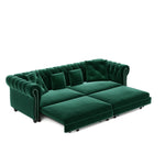 3 In 1 Pull Out Sofa Bed With Movable Ottoman