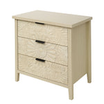 3 Drawer Cabinet - Natural Wood Finish
