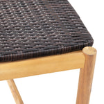 Cambria Rustic 3-Seater Outdoor Bench with Teak Finish