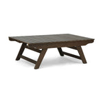 Outdoor Acacia Wood Coffee Table With Open Slat Design